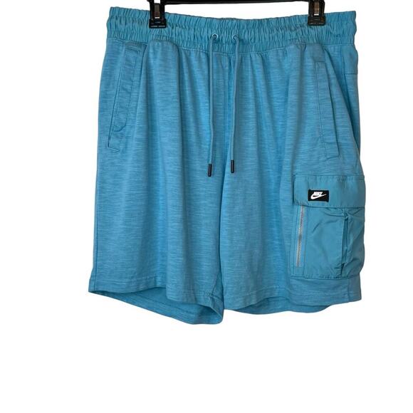 NIKE 7" Modern Essential Utility Cargo Shorts 20" Outseam in Turquiose Men's XXL - Picture 5 of 14